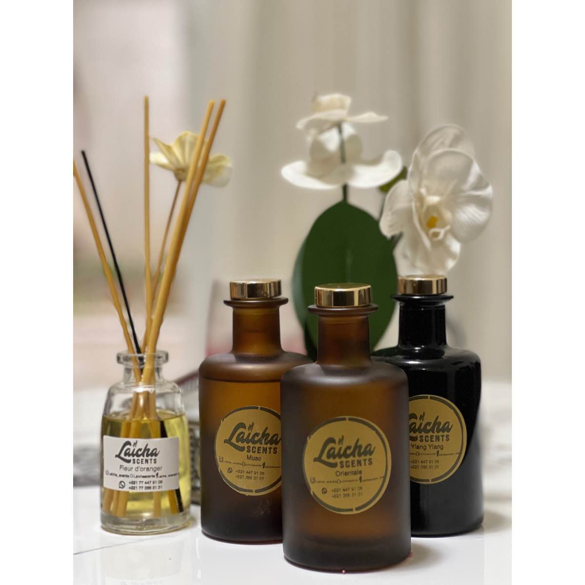 Diffuseur de parfum d'ambiance 250ml verre premium – Parfum maison luxe