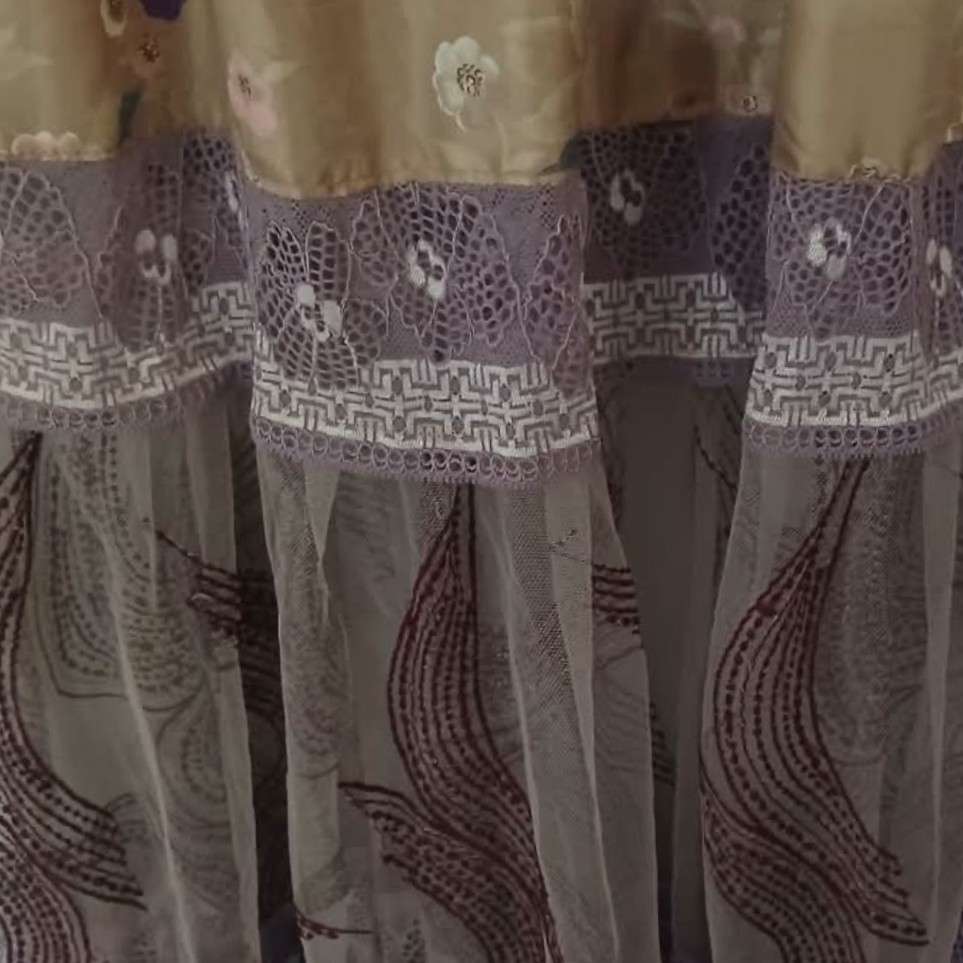 Robe longue bohème chic femme soie et dentelle élégante manches évasées