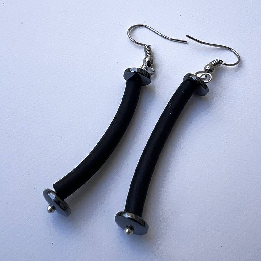 Collier artisanal femme en agate marron, bijou contemporain élégant fait main