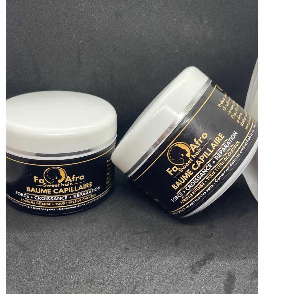 Baume capillaire nourrissante et réparatrice pour cheveux afro au karité