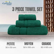 Ensemble de serviettes luxe trois pièces pour un confort inégalé