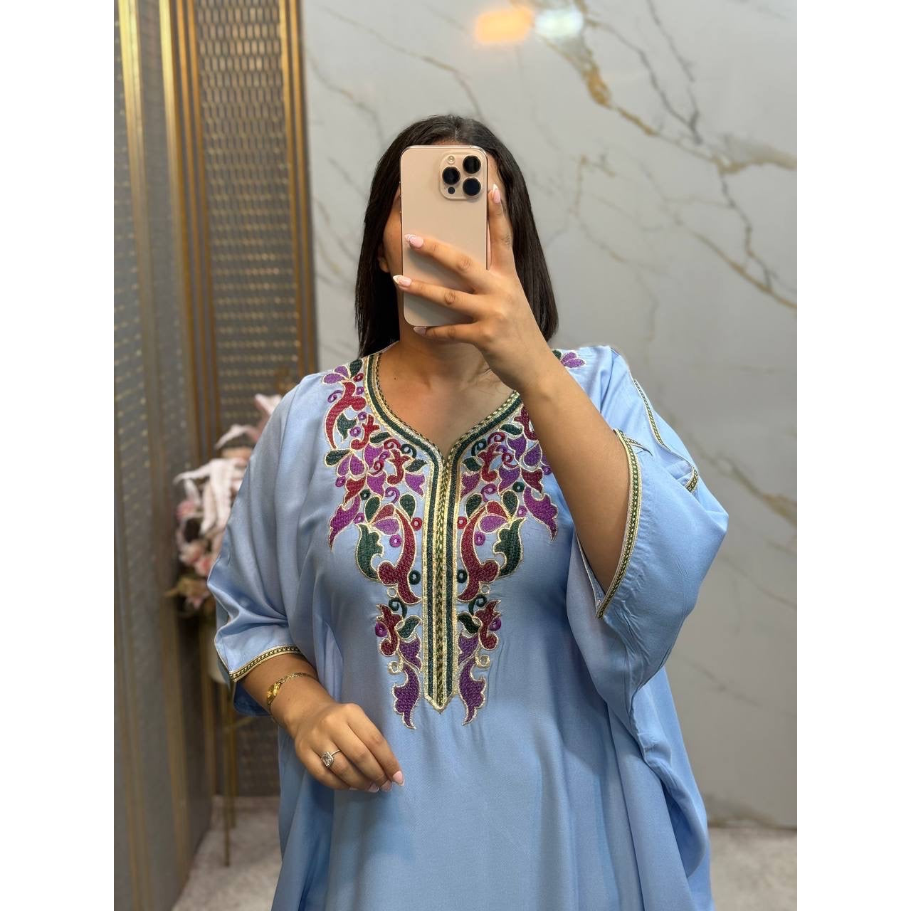 Tunique brodée femme bohème chic taille standard