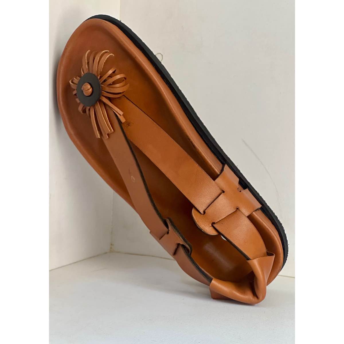 Sandales garçon cuir avec semelle antidérapante