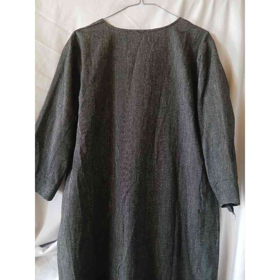 Robe longue lin femme brodée élégante