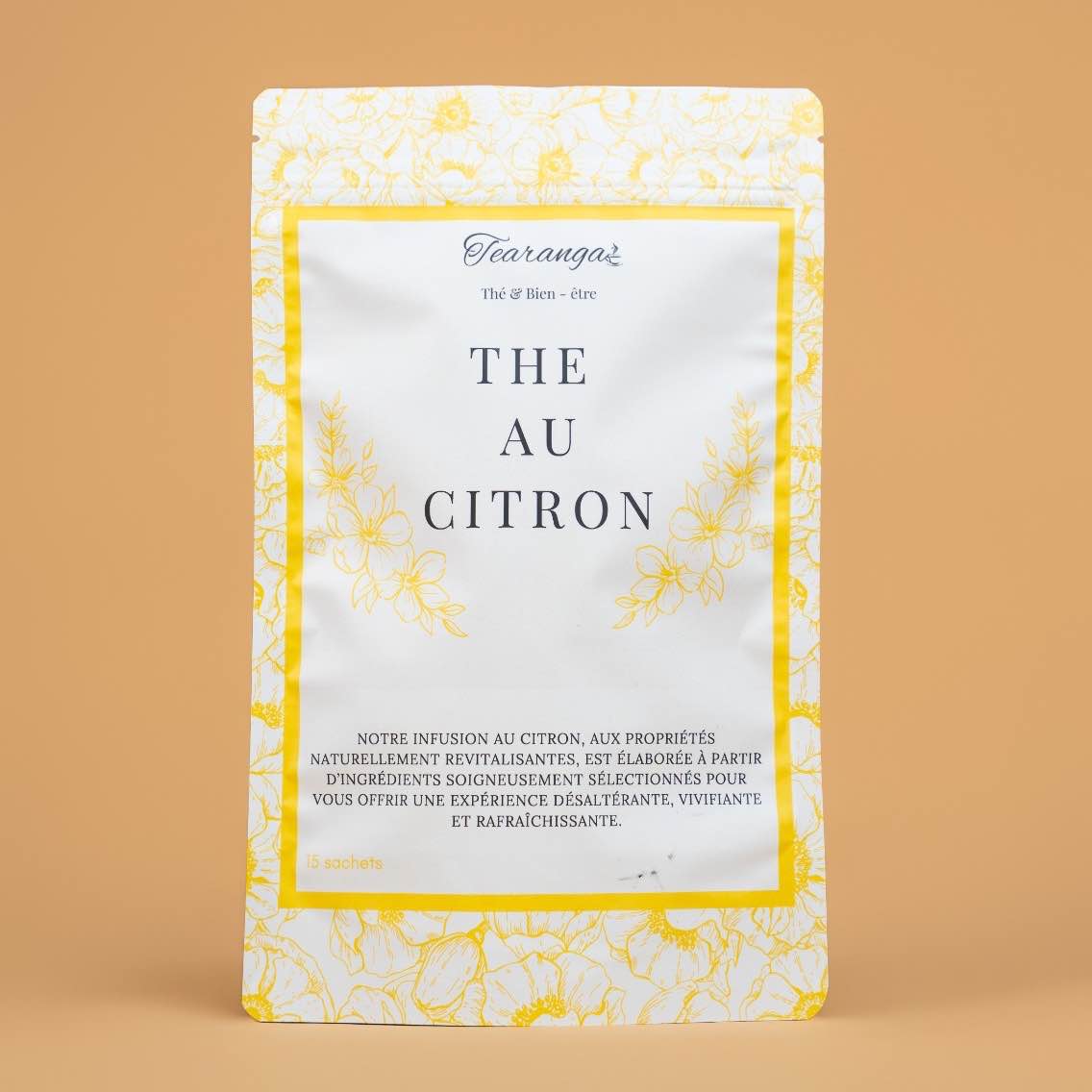 Thé au citron naturel Tearanga – Thé vert citronnelle detox et bien-être