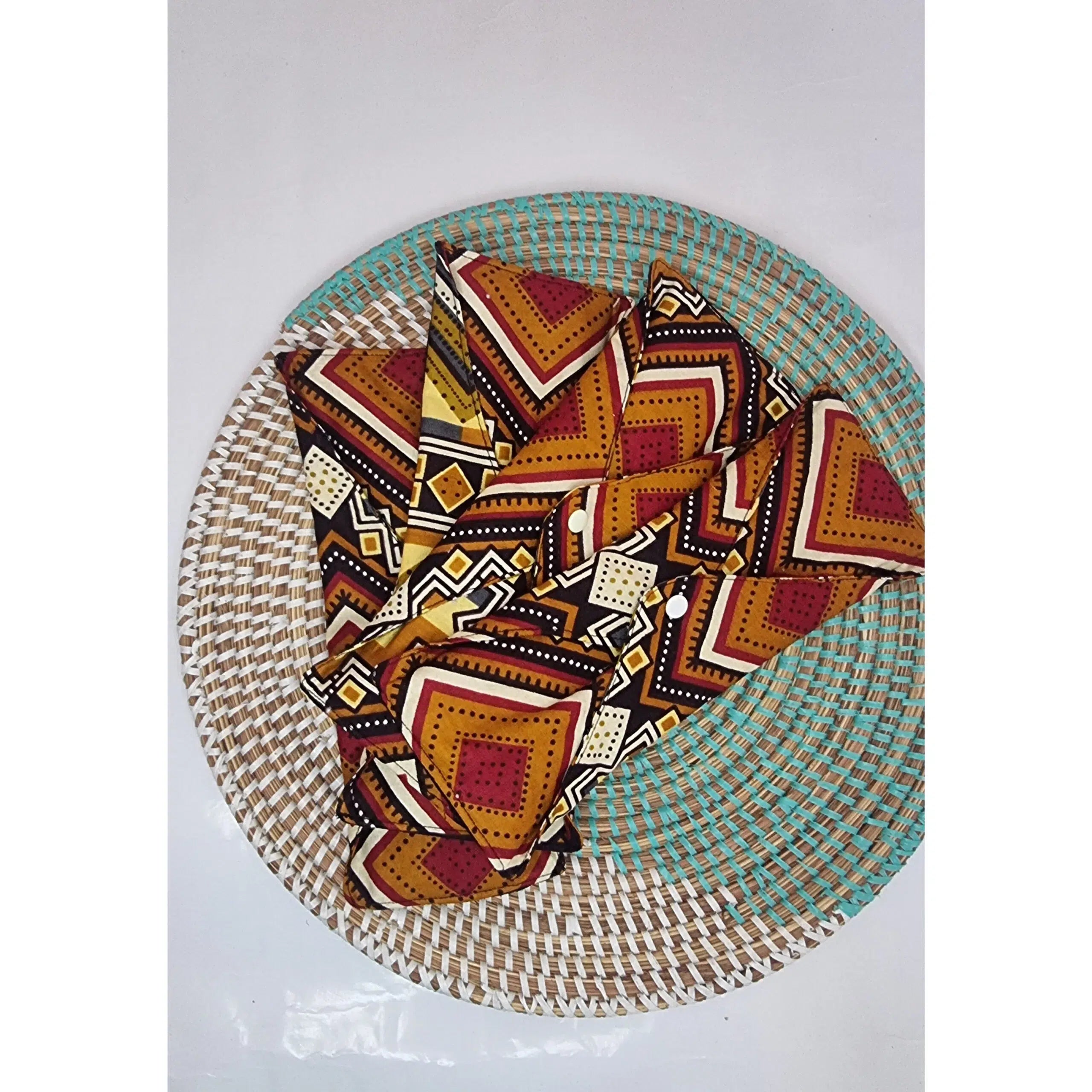 Kit de 10 serviettes hygiéniques réutilisables Nopalé en coton bio écoresponsable