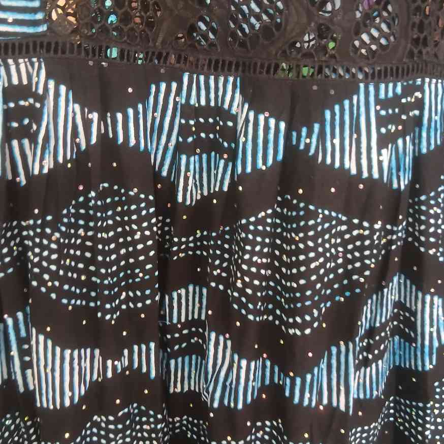 Robe femme en wax et brode