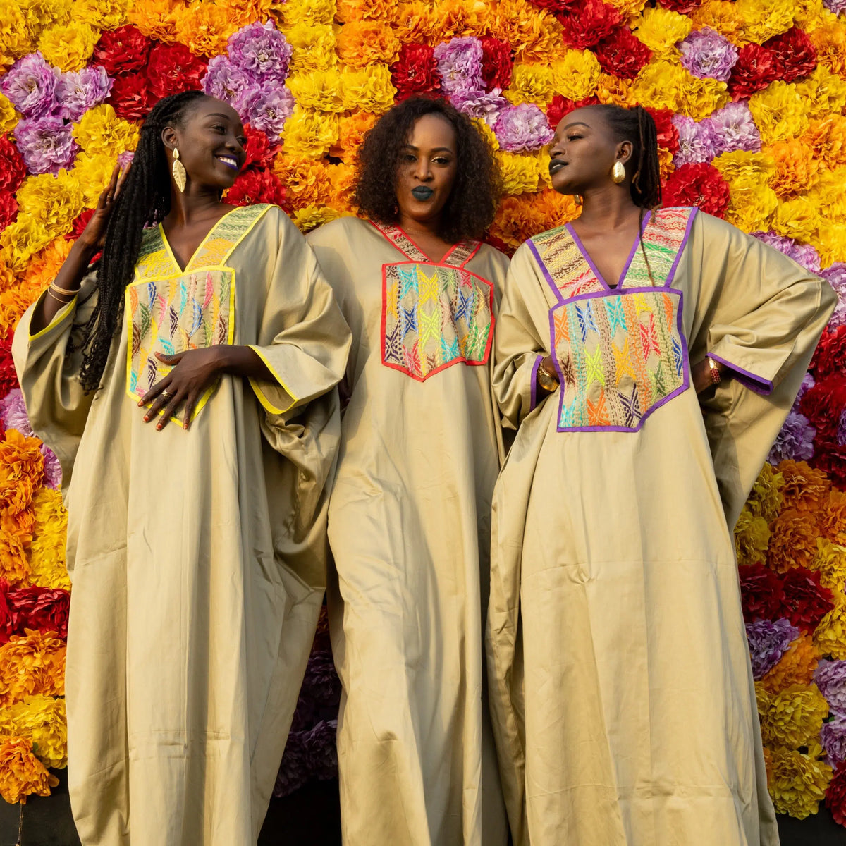 Robe Longue Boubou Africain - Élégance Embroidered Chic