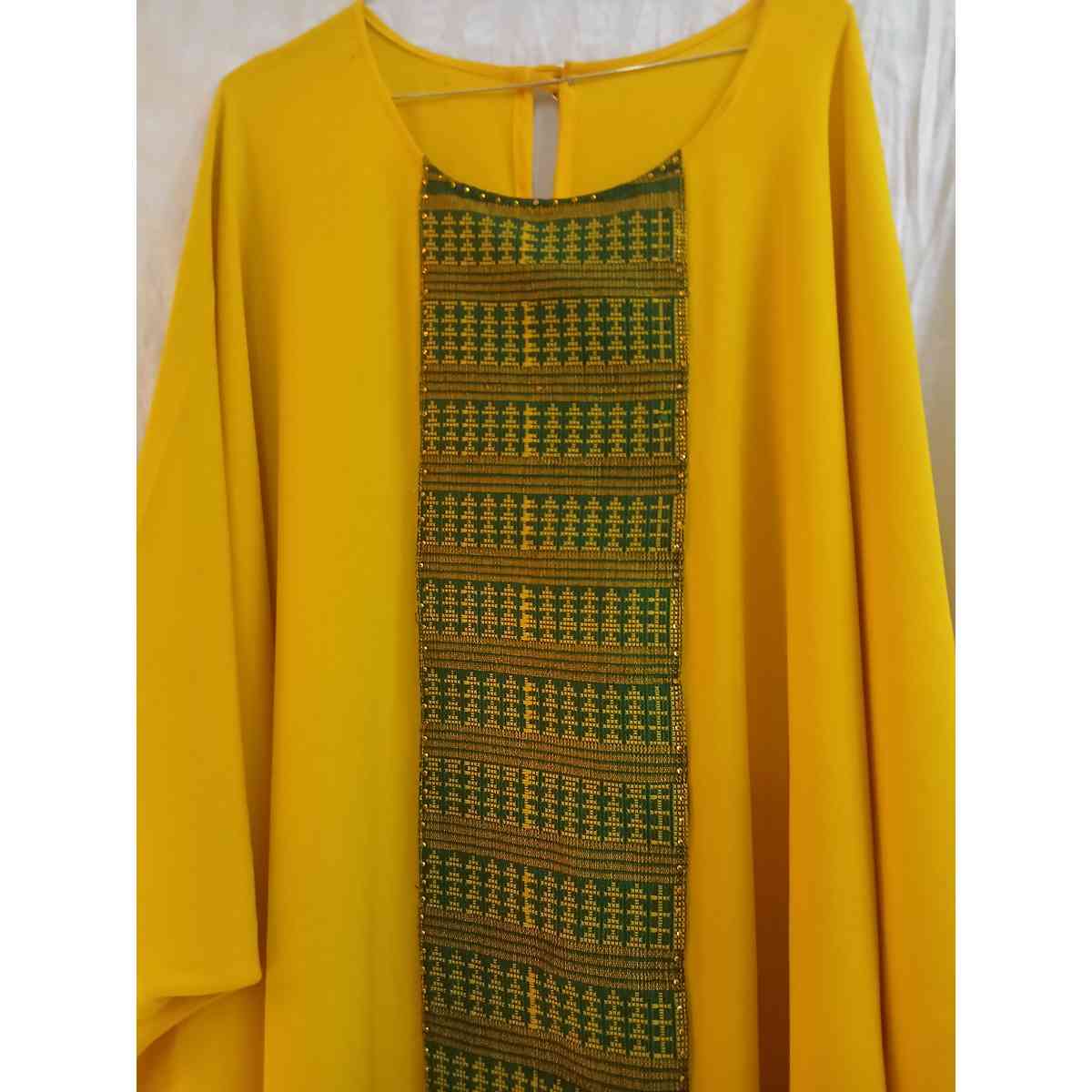 Boubou femme crepe élégant, robe africaine pagne tissé grande taille