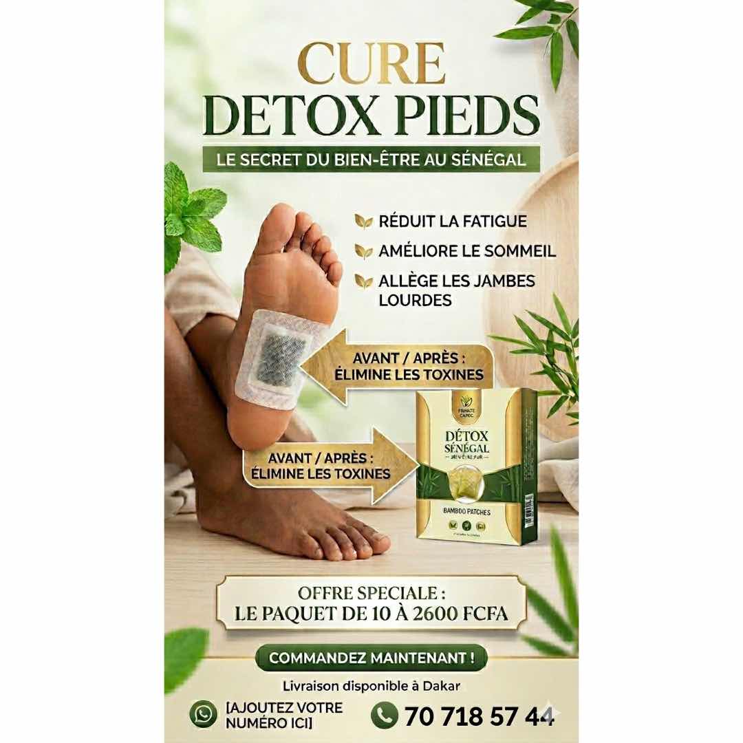 Patch detox pieds Kinoki naturels – Éliminez toxines et retrouvez bien-être