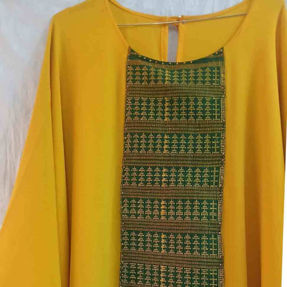 Boubou femme crepe élégant, robe africaine pagne tissé grande taille