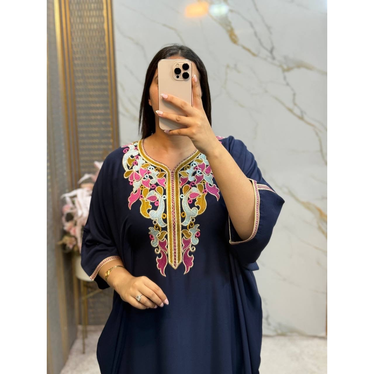 Tunique brodée femme bohème chic taille standard