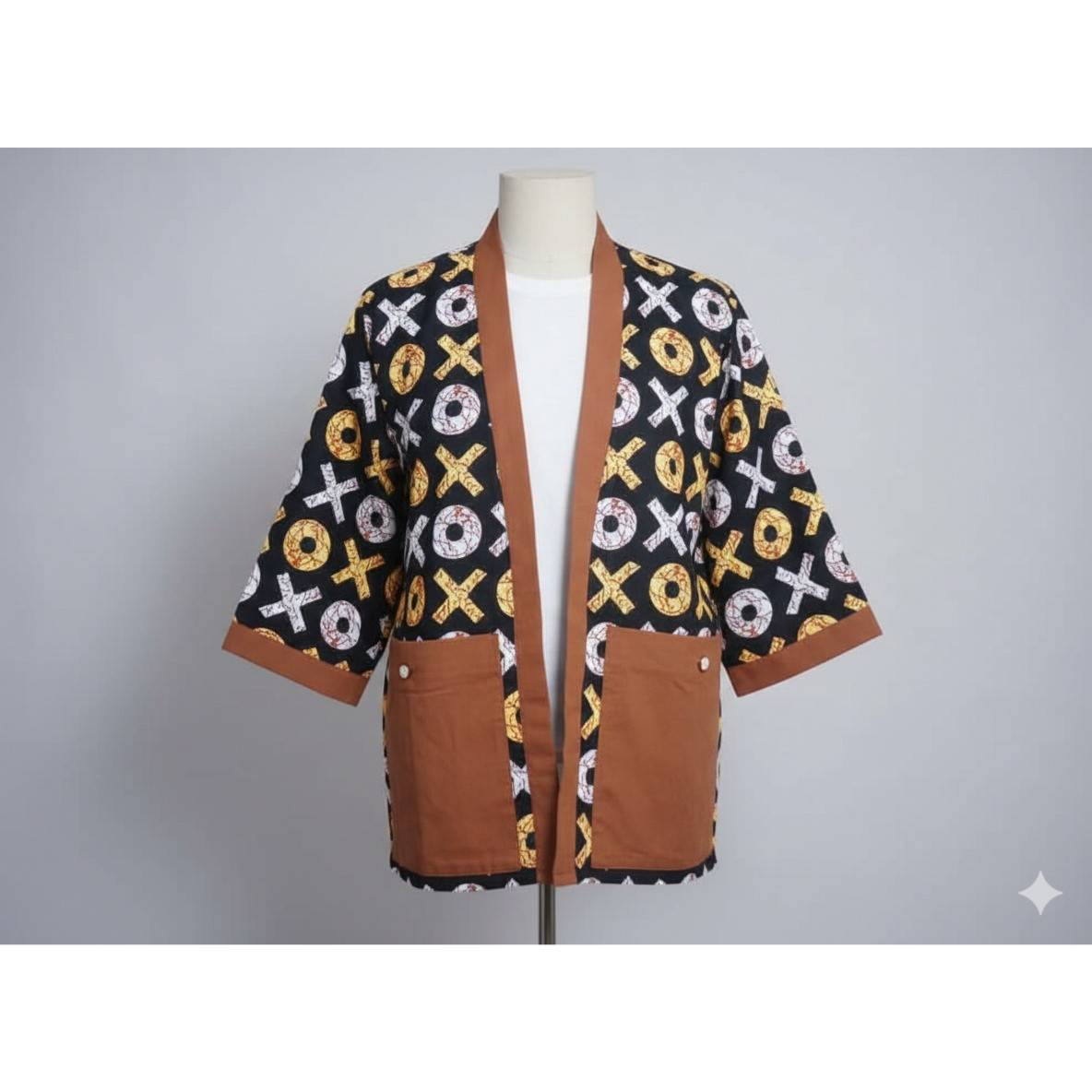 Kimono africain unisexe multicolore, ample et chic, vêtement traditionnel