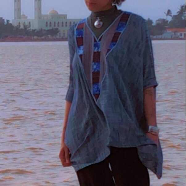 Haut Bohème Chic Indigo Lin Coton - Confort et Élégance