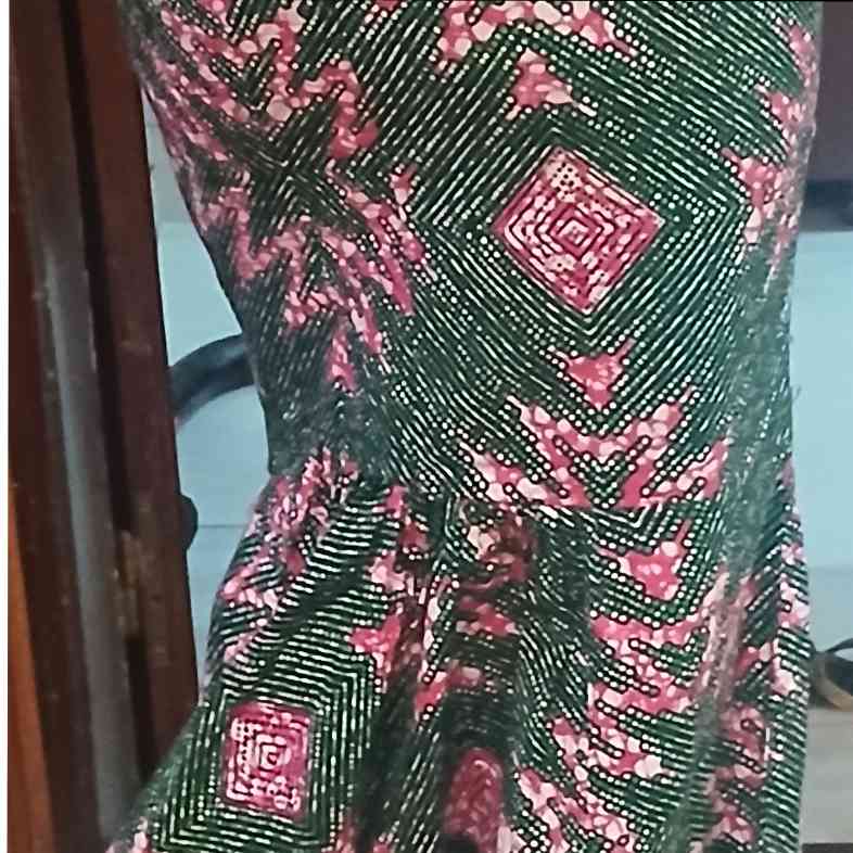 Ensemble haut jupe wax femme chic en dentelle