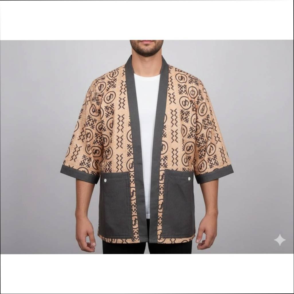 Kimono africain unisexe multicolore, ample et chic, vêtement traditionnel