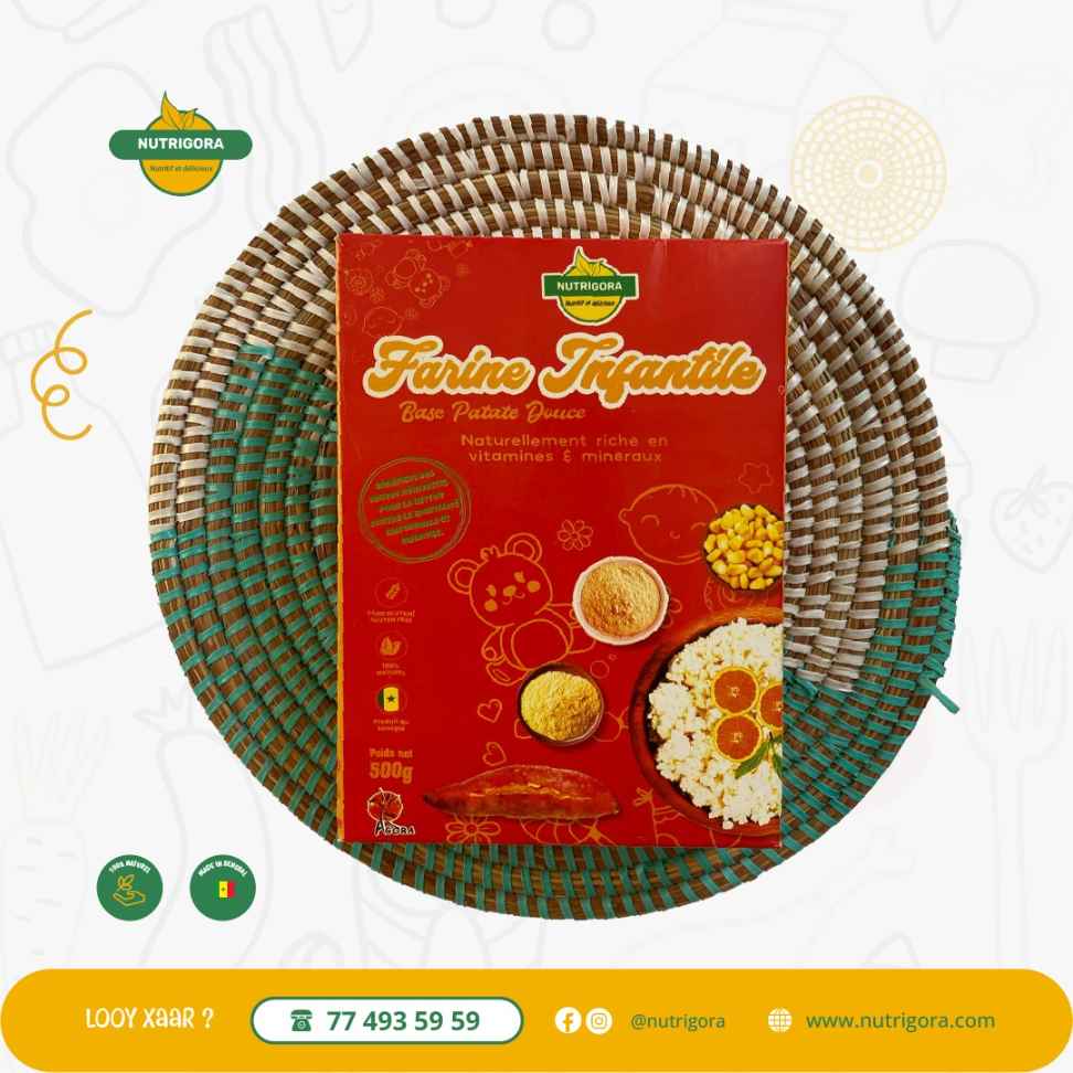 Farine enfantille nutritionnelle bio pour enfants et bébés