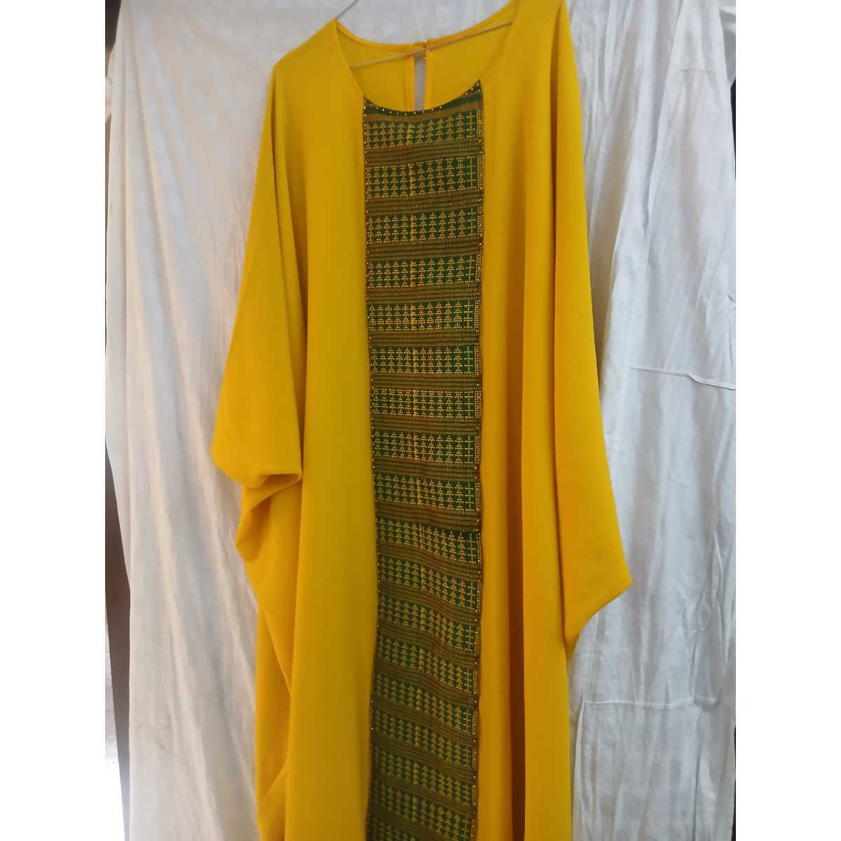 Boubou femme crepe élégant, robe africaine pagne tissé grande taille