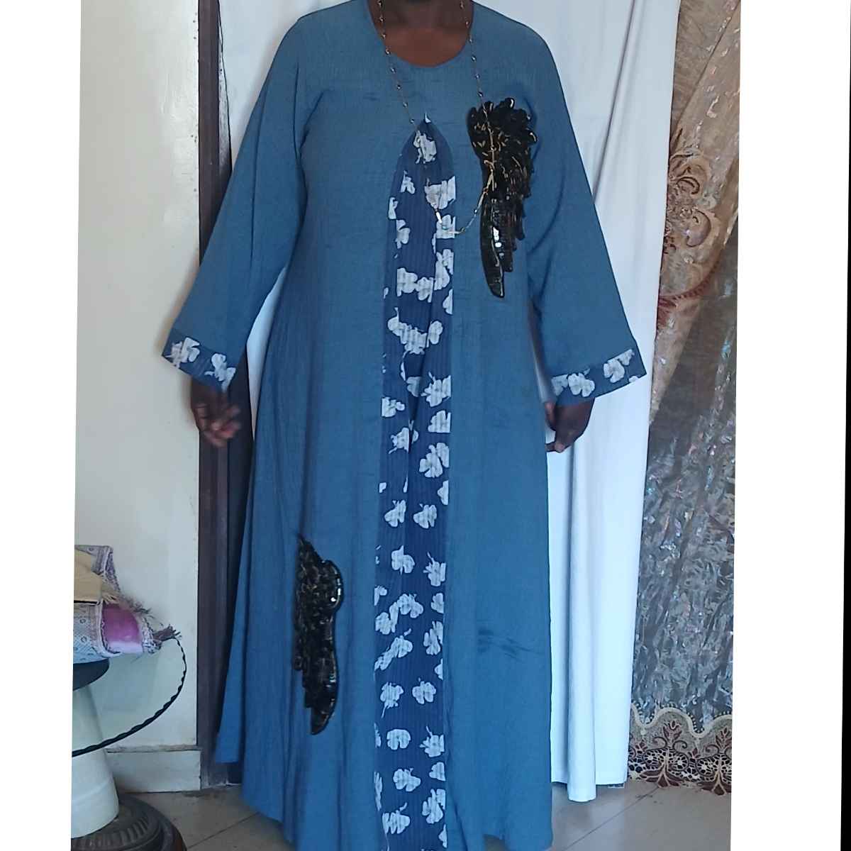 Robe femme avec paillettes élégante – longue bohème chic, soirée ou bureau