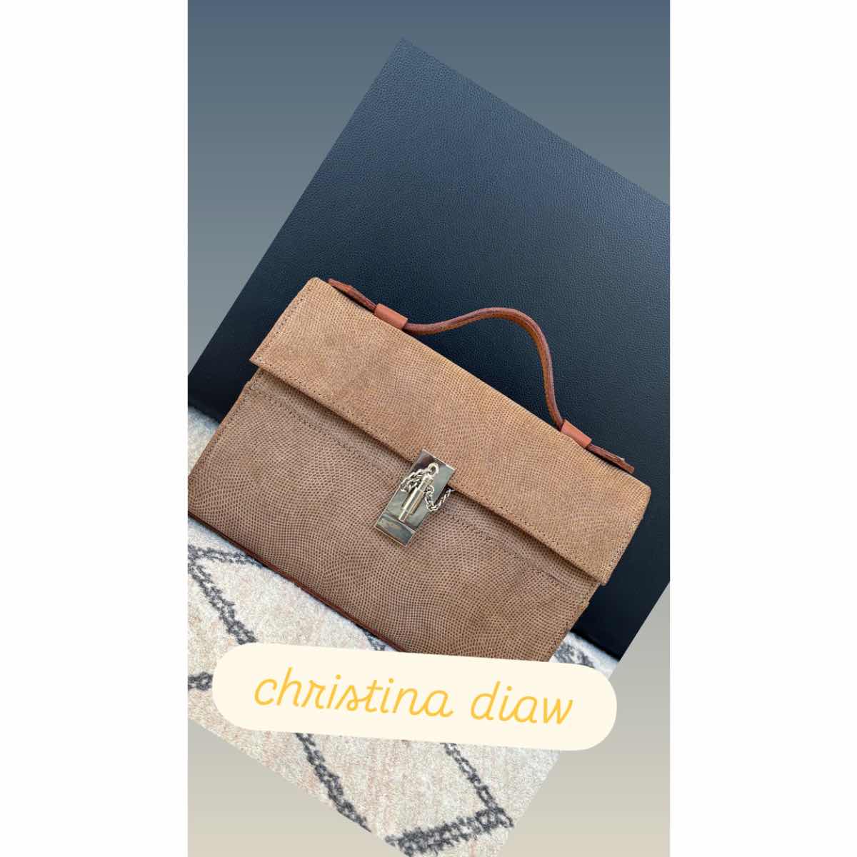 Sac à main cuir femme marron bleu