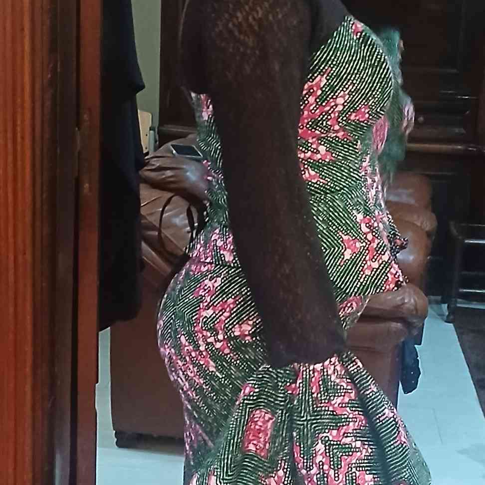 Ensemble haut jupe wax femme chic en dentelle