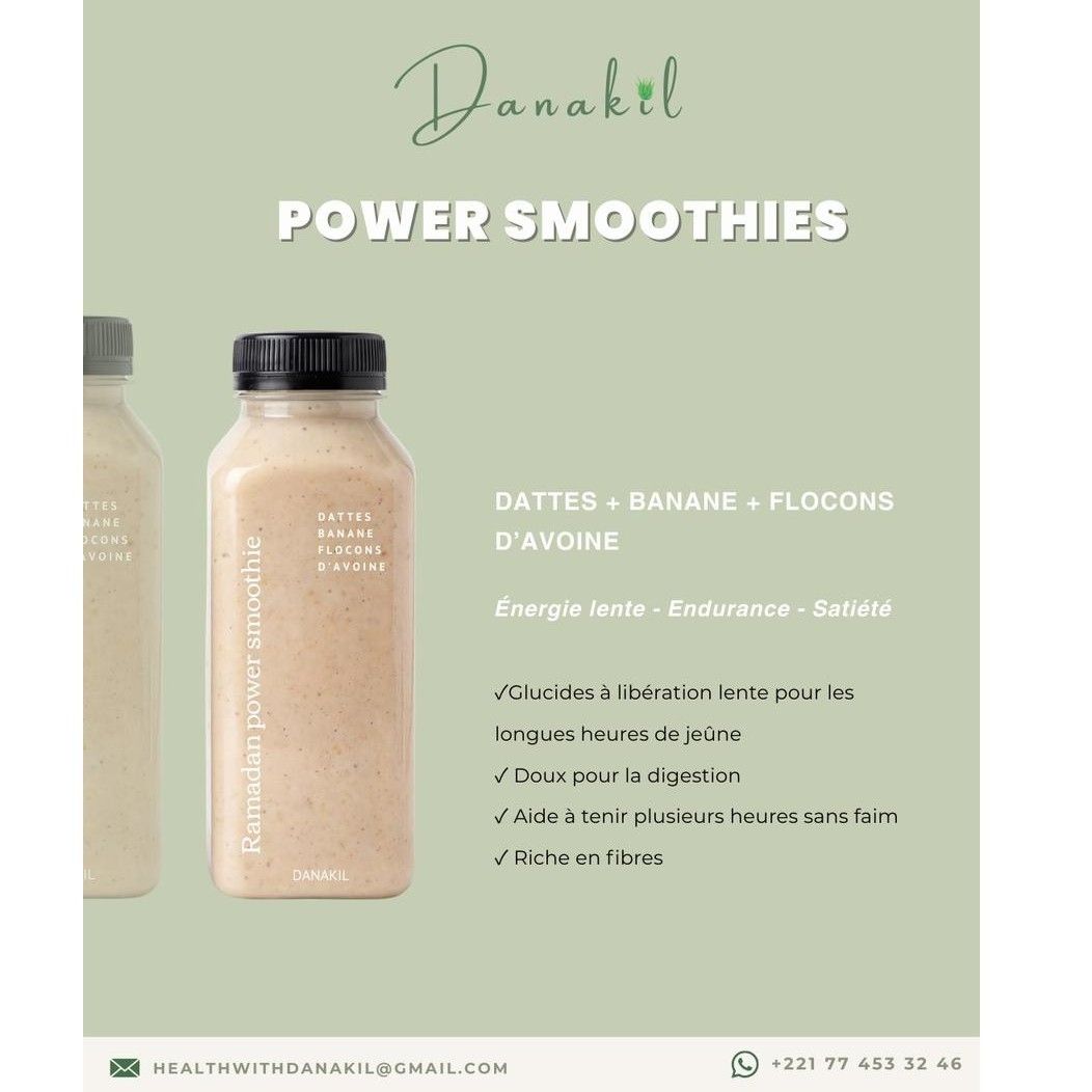 Smoothie naturel 300ml artisanal – POWER, sans sucre, bien-être et énergie