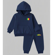 Jogging team Senegal – Ensemble survêtement enfant bleu marine tendance