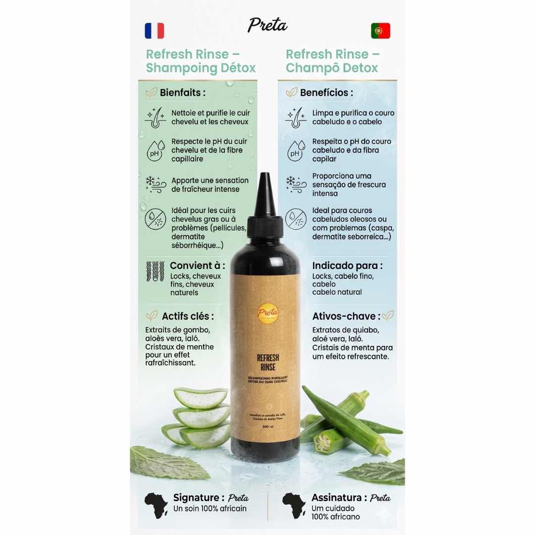 Shampoing détox naturel aloe vera et menthe