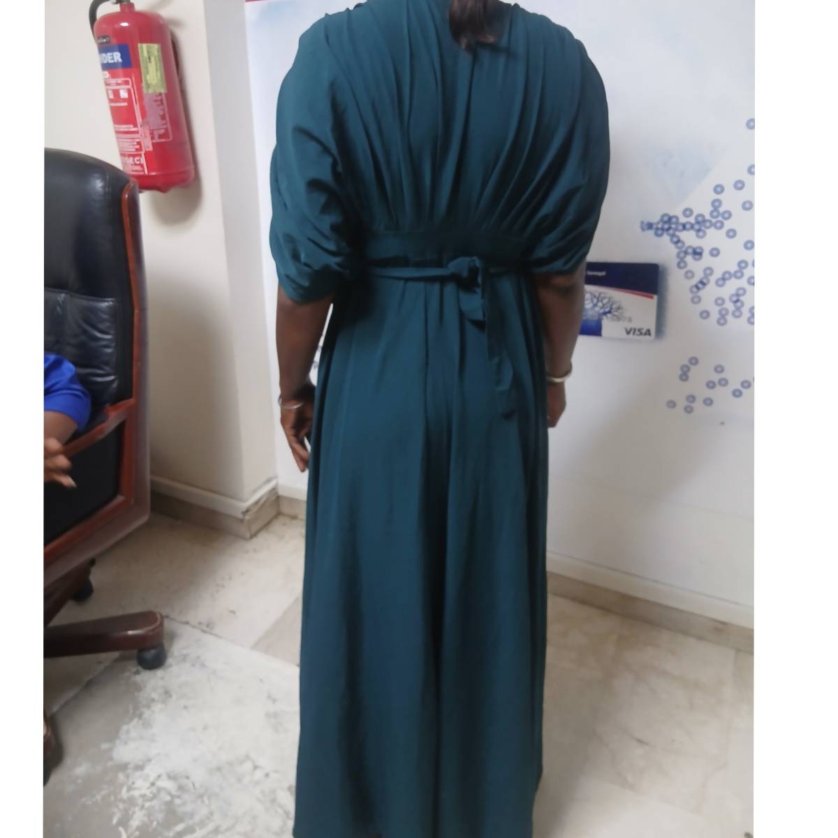 Robe longue élégante femme en lycra, chic et confortable, multi-tailles couleurs