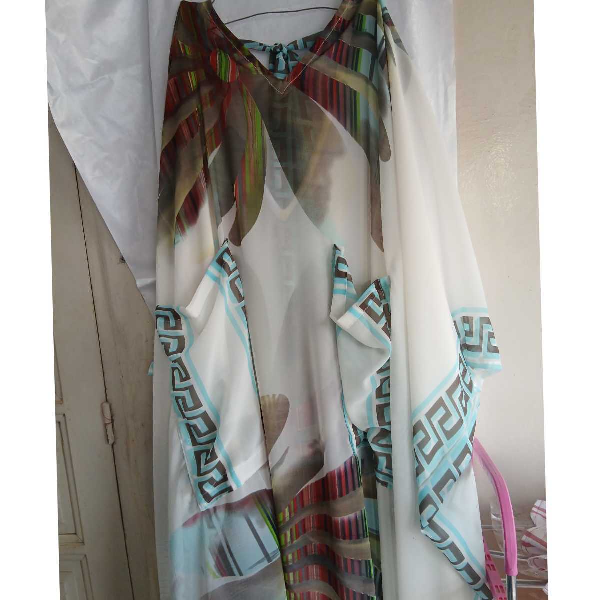 Tunique femme avec poches en chiffon crêpe, ample et chic, multi-tailles