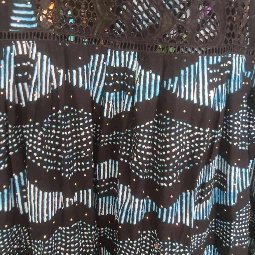 Robe femme en wax et brode