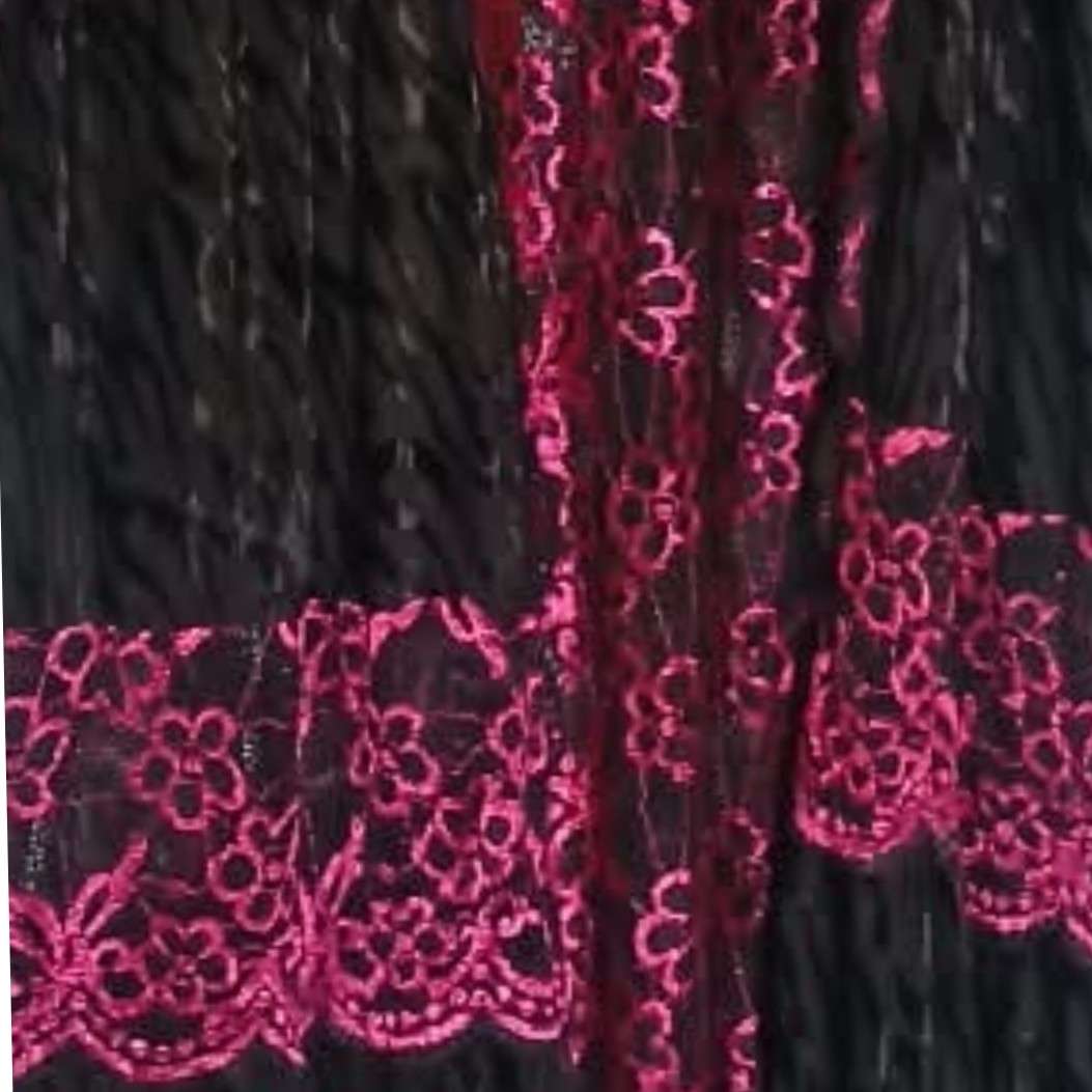 Robe dentelle noire femme longue chic, élégante soirée ou cérémonie
