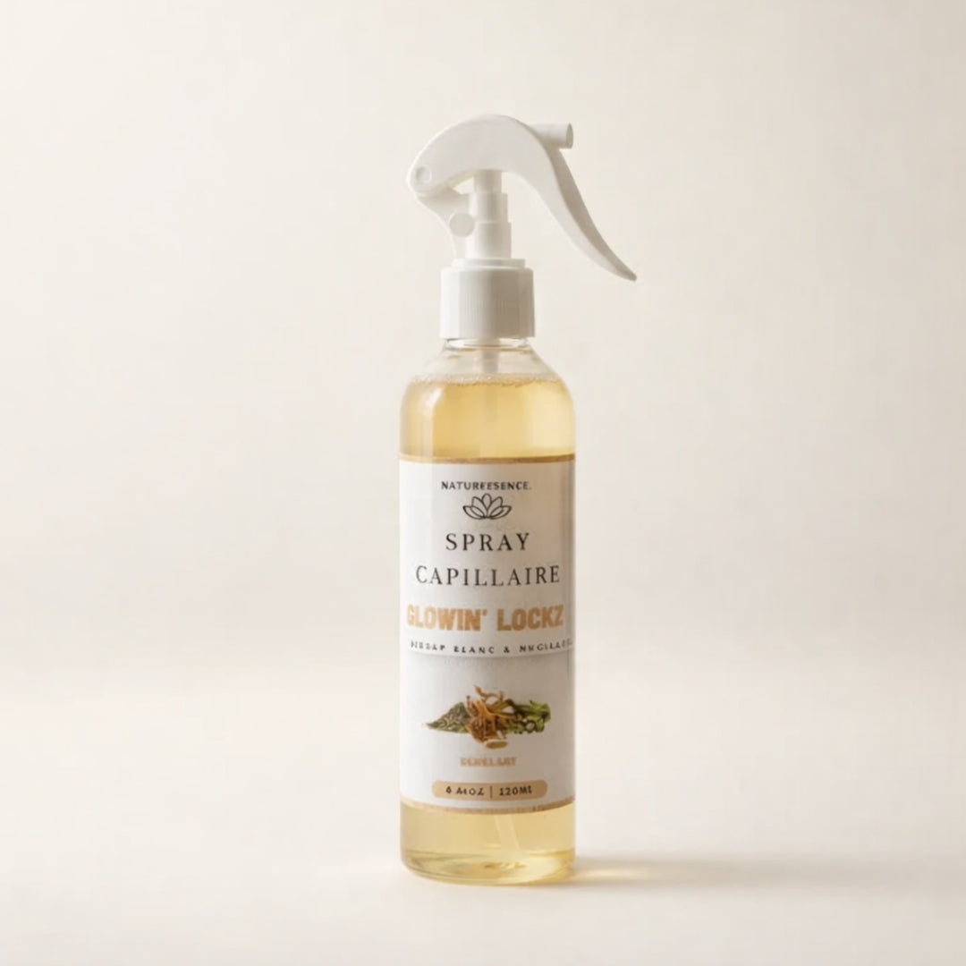 Hair hydrating and nourishing spray with natural White Hibiscus, hair care