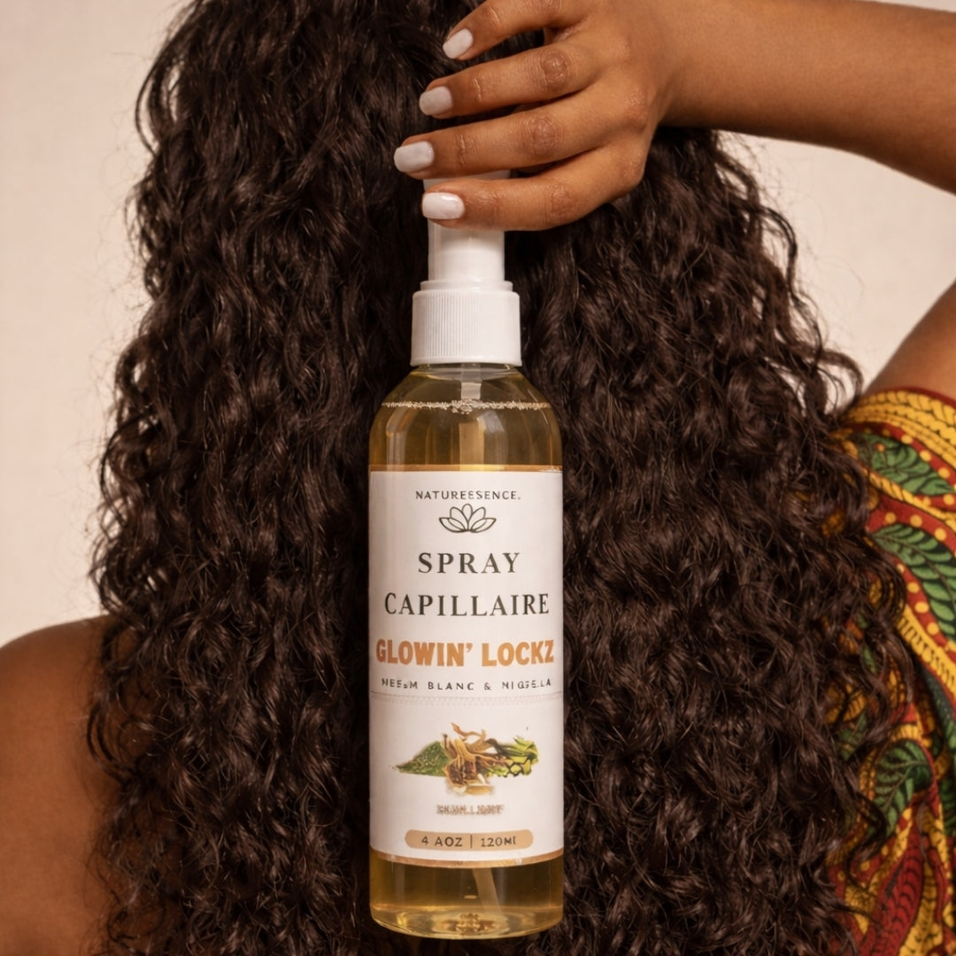 Hair hydrating and nourishing spray with natural White Hibiscus, hair care