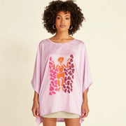 Haut rose brodé femme bohème