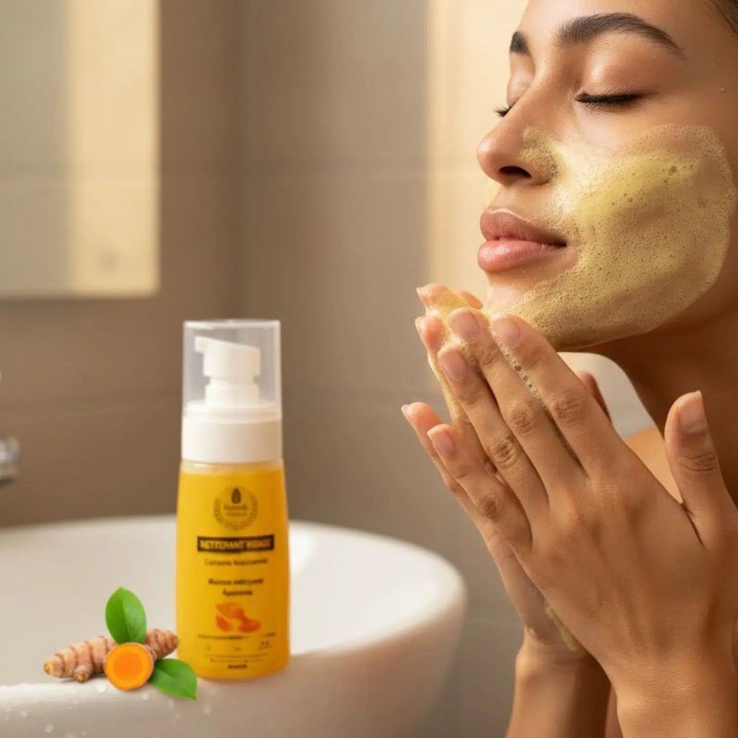 Gel nettoyant pour visage avec niacinamide &amp; collagène