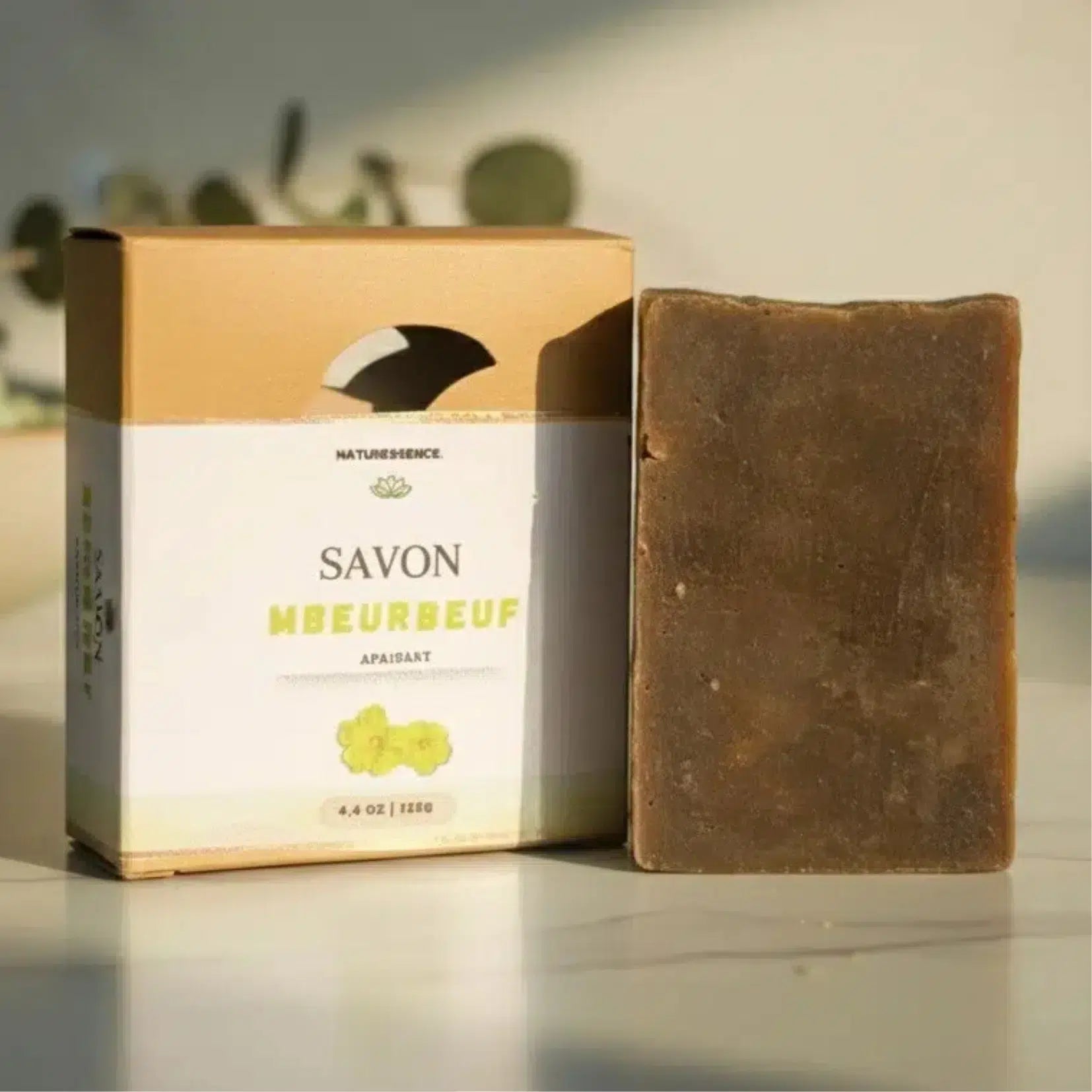 Savon apaisant aux concombre amer, lait de chèvre et huile de neem