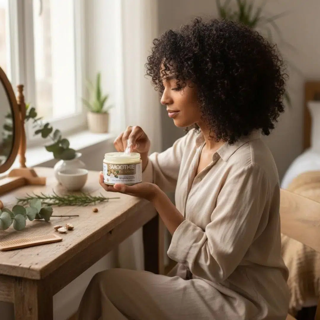Crème capillaire hydratante et fortifiante au karité