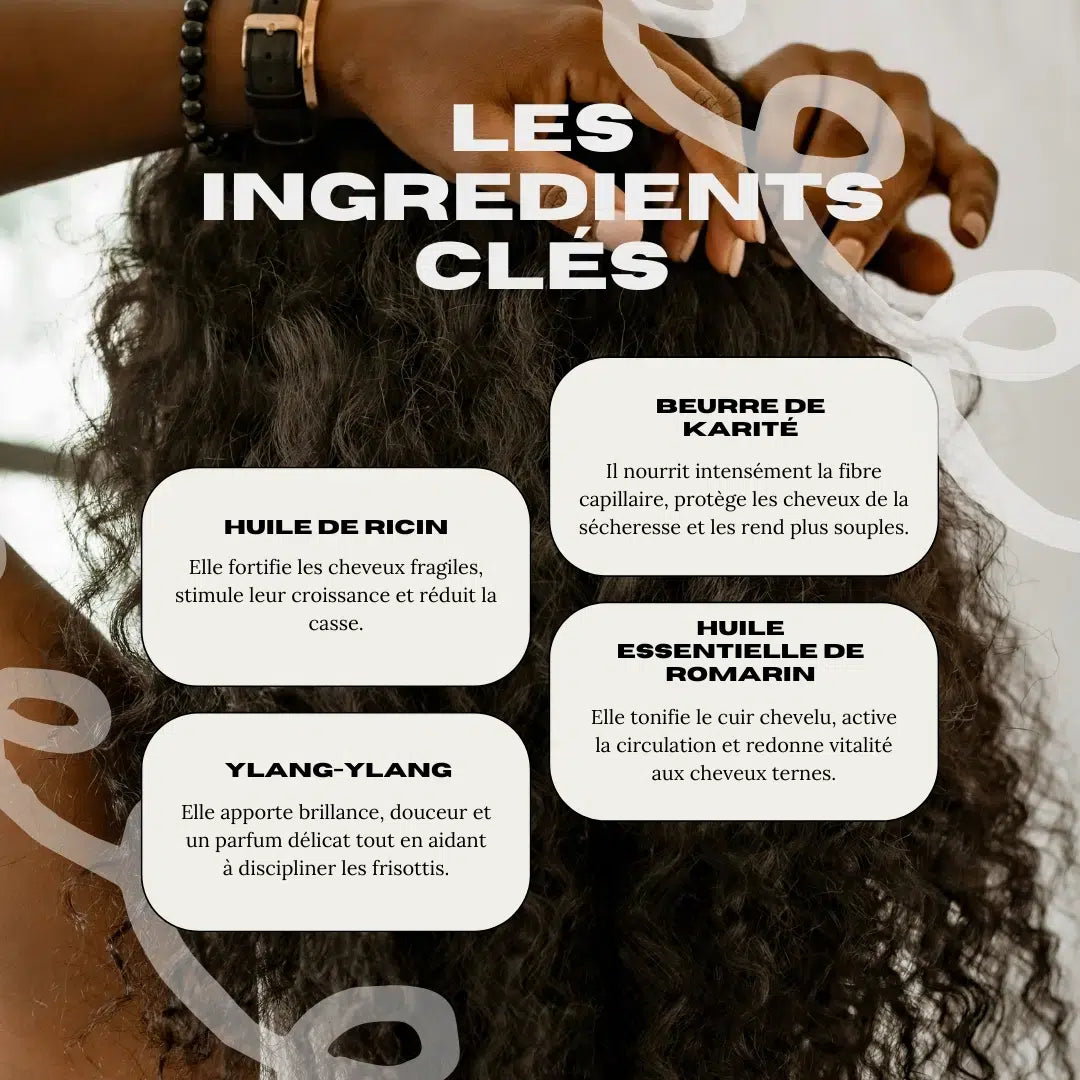 Crème capillaire hydratante et fortifiante au karité