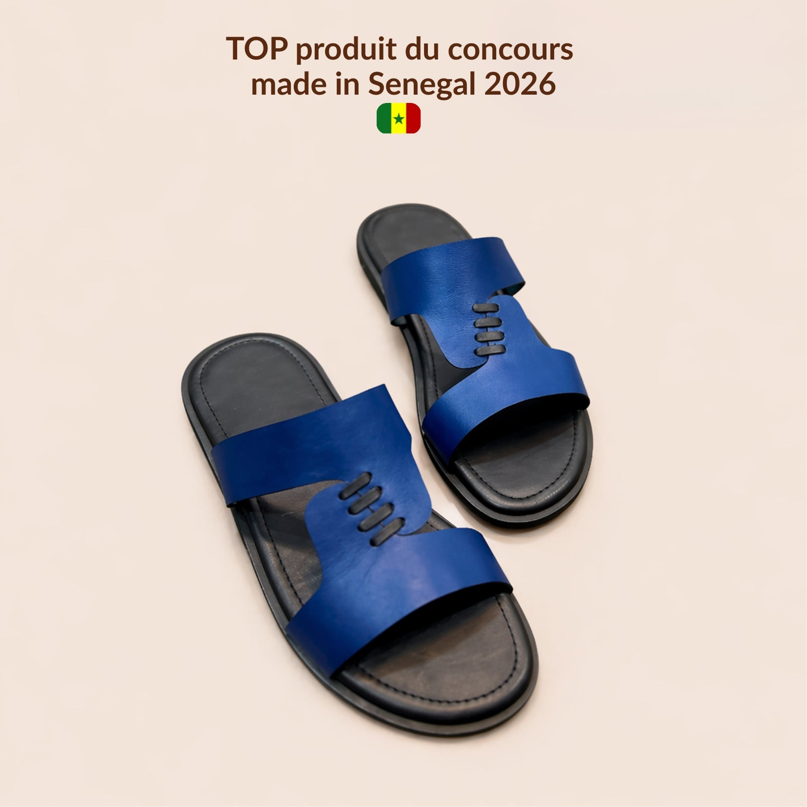 Sandales homme cuir kaki orthopédiques confortables et design minimaliste