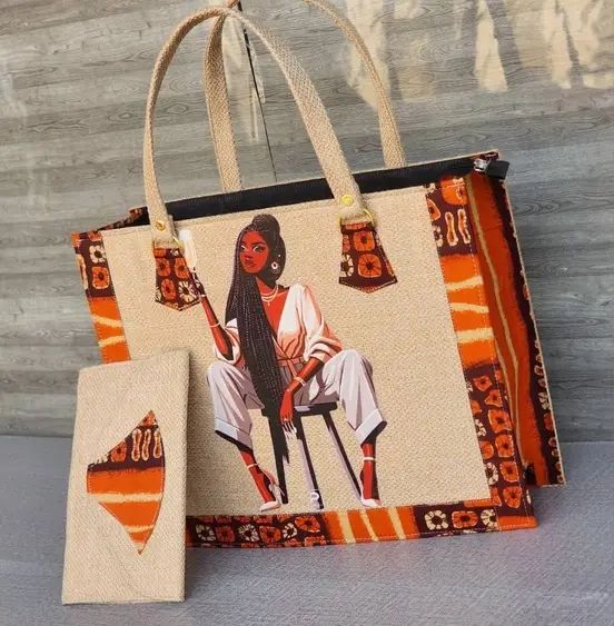 Sac à main femme ethnique africain, tissu coloré, élégant et grande capacité