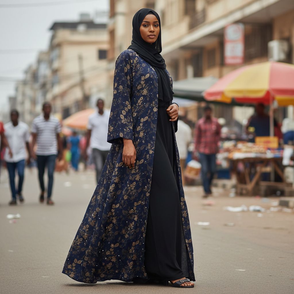 Abaya dubai bleu marine chic strass, robe élégante soirée et mariage femme