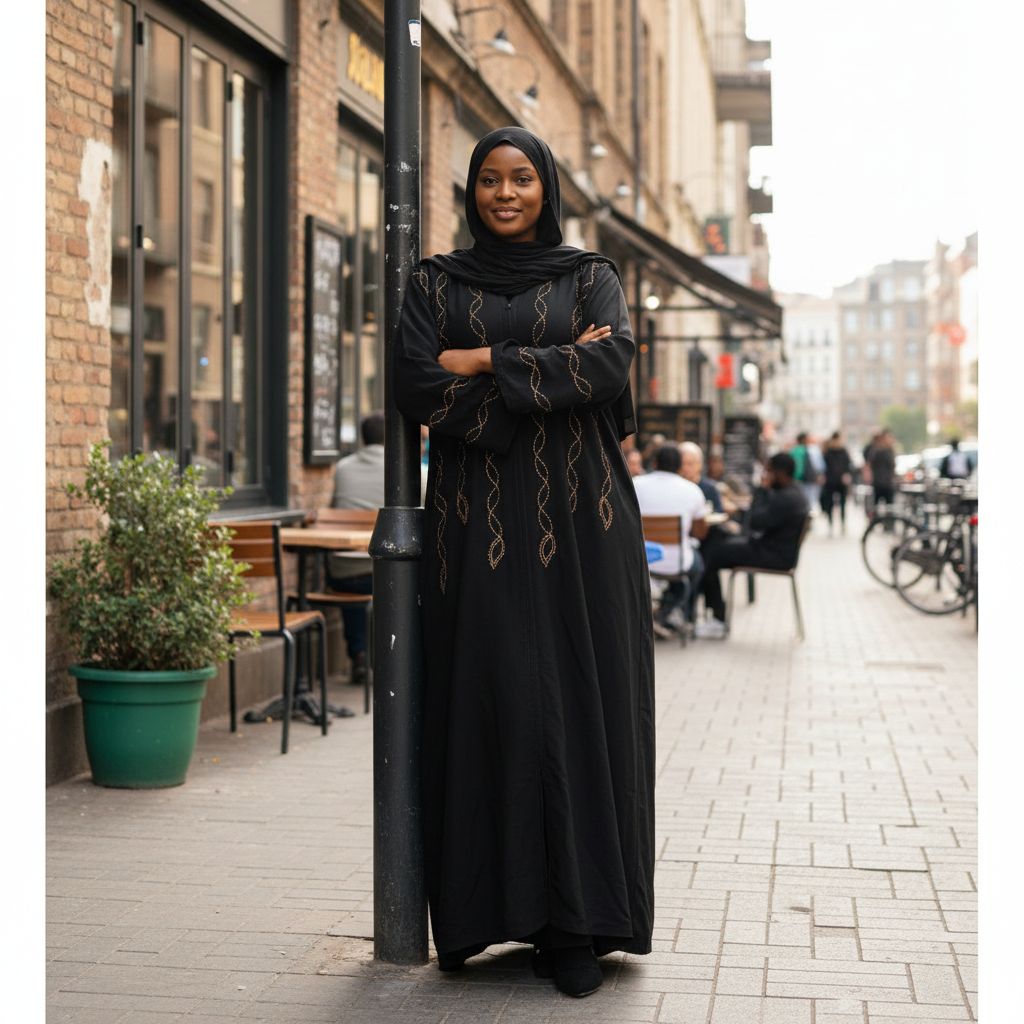 Abaya femme noir