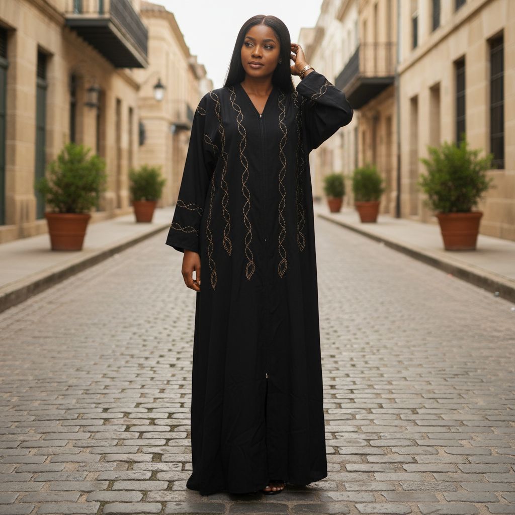 Abaya femme noir