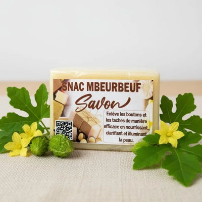 Savon naturel Mberbeuf éclatant anti-boutons pour une peau parfaite