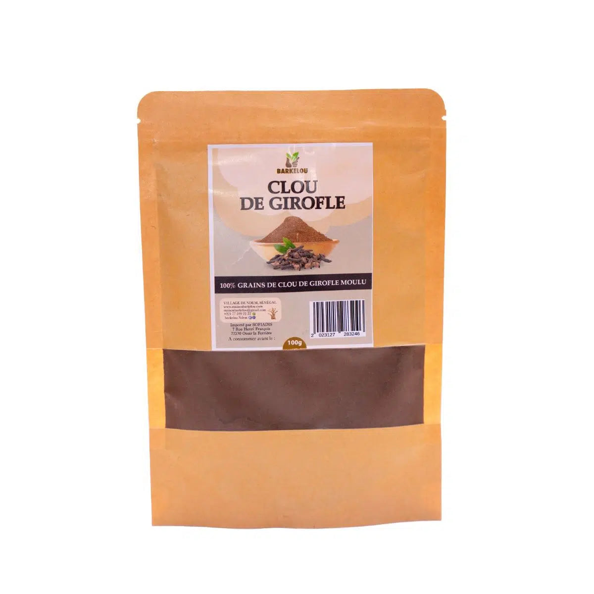 Clou de girofle moulu premium 100g – épice naturelle du Sénégal Barkelou