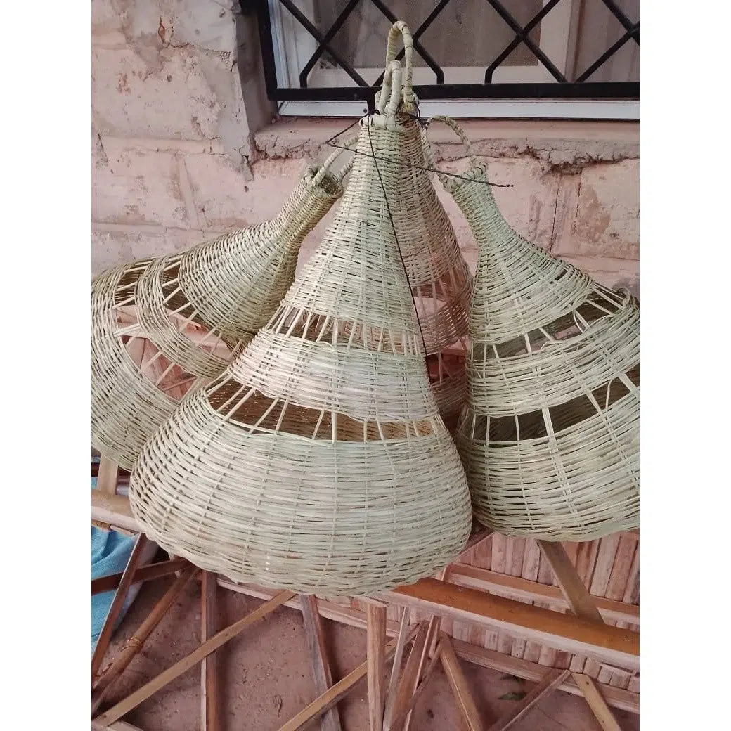 Lustre osier naturel bohème chic