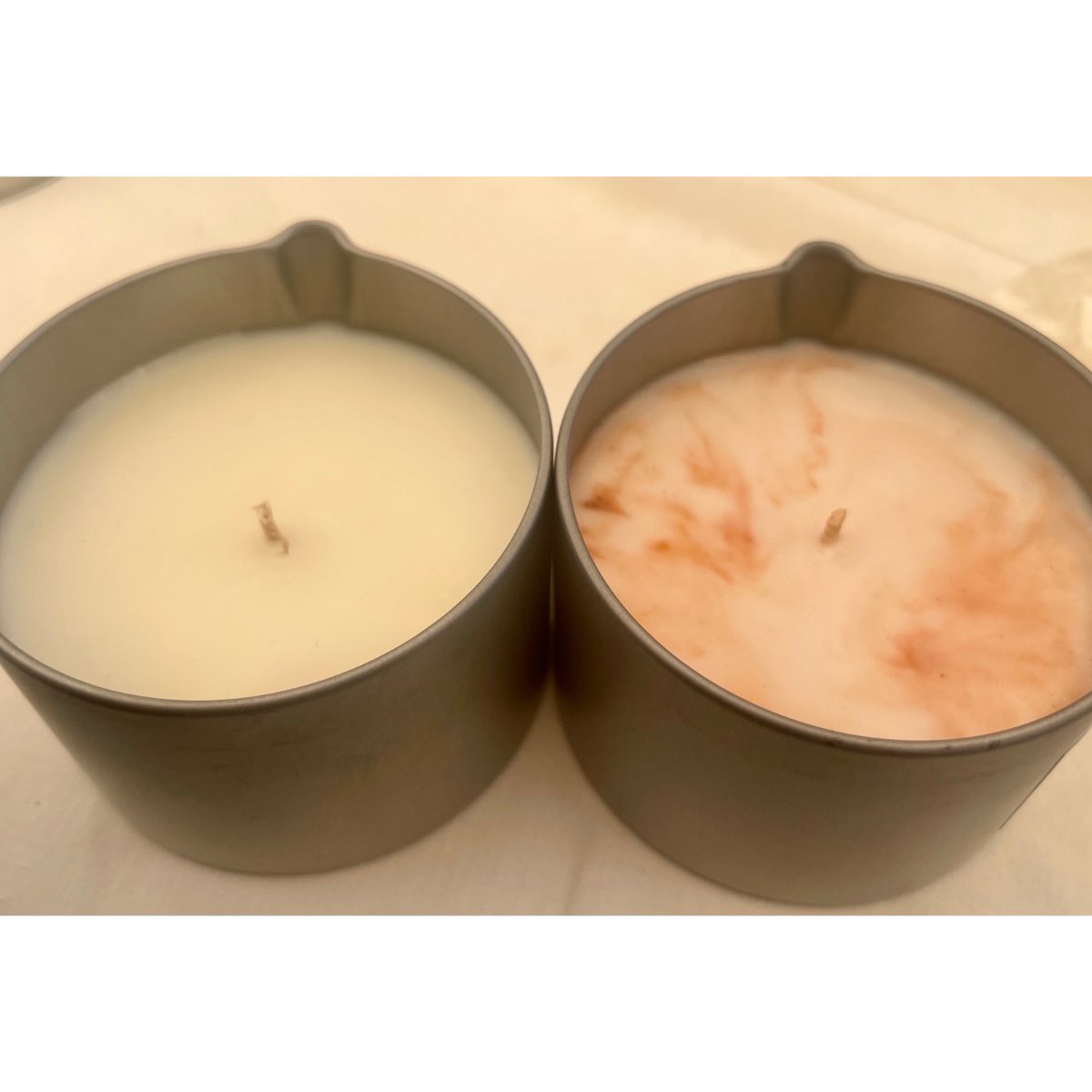 Bougie de massage camomille et menthe basilic naturelle, bien-être relaxant