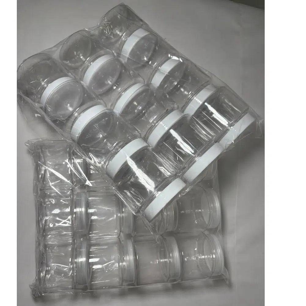 Pot PET recyclable transparent 250 ml avec couvercle