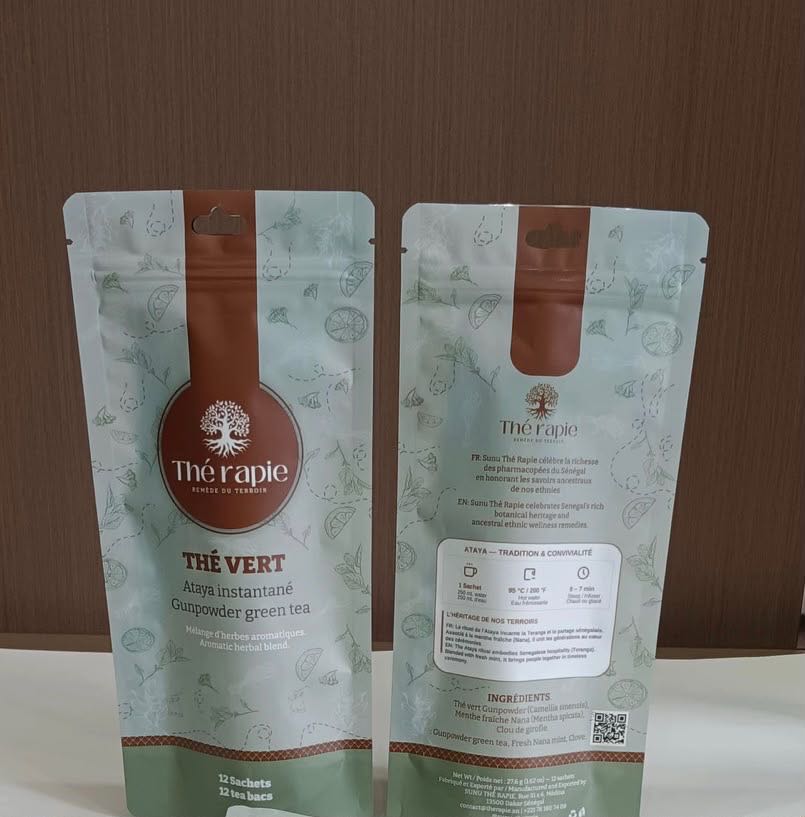 Thé ataya instantané 50g – Infusion saine, prêt à boire en sachet kraft